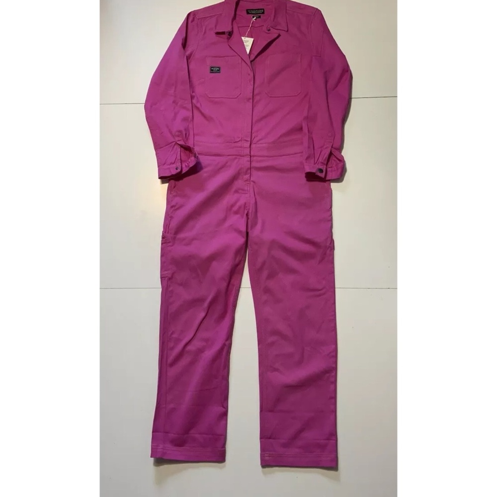 $188 Wildfang Orchid Workwear Long sleeve Essential Coveralls Jumpsuit Medium